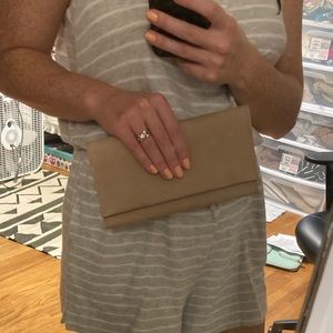 NWT Able fold over leather Debre wallet fog